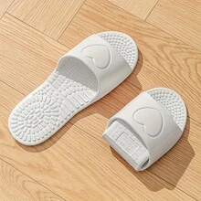 FZT Portable Travel Slippers For Men And Women, Foldable, Silent, Lightweight, Suitable For Couples, Bathroom Slippers For Women, Travel, Beach, Business Trip, Hotel Bathing Slippers For Men - màu đen - Xem 9