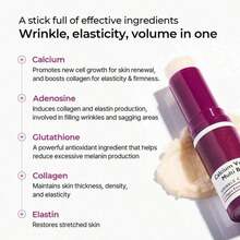 [Buy One, Get One Free]Cemenrete Calcium Multi Balm, Calcium Volume Multi Balm, Wrinkle Core Stick, Korean Collagen Moisturing Stick, Anti-Aging, Hydrating, Firming Skin, Suitable For Eyes, Neck, Face, 9g - 買一送一 - 查看 8