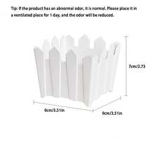 Artificial Flower Fence Decoration Simple Style Plastic Flower Pot Succulent Plant Potted Art Flower Arrangement Basket, 1PC - A - View 7