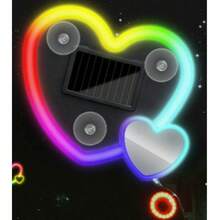 2026 New Solar Powered LED Double Heart Neon Light, Car Atmosphere Lamp, Wireless, Design, 7 Romantic Lighting Modes, Automatic Sensor Rear Window Decor, Essential For Couples & Female Drivers, Creative Personalized Interior Decor, Soft Halo Creates Romantic Ambiance, Perfect Mother's Day & Wedding Gift, LED Heart Lamp - Multicolor - View 19