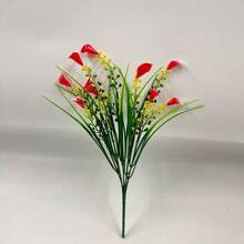 1/5 piezas Flores de lirio de cala artificiales, decoración de mesa para exteriores, flores de plástico realistas, adecuadas para el hogar, porche, jardín, decoración de cementerio de primavera/verano, ramo de boda, decoración de habitación, decoración de Halloween, regreso a la escuela, decoración de otoño - Multicolor - Ver 16