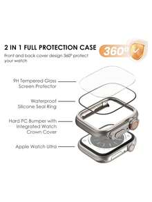 Dây đeo kim loại bằng thép không gỉ, dễ dàng tháo lắp và điều chỉnh, bảo vệ toàn diện, tương thích với Apple Watch Series 10 9 8 7 6 5 4 3 2 1, kích thước 38mm 40mm 41mm 42mm 44mm 45mm 46mm 49mm, phù hợp cho cả nam và nữ. - Bạc - Xem 8