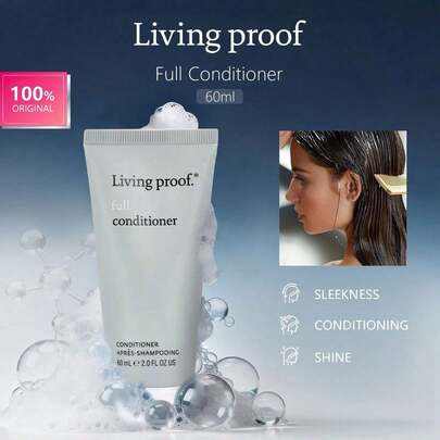 Living Proof 60ml Hair Conditioner, Lightweight Creamy Texture, Smooth And Fine, Quickly Absorbed Without Greasiness, Fluffy And Elastic, Soft Hair, Daily Hair Care, 60ml/2.0 Fl Oz
