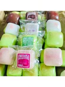 Mini Squishy Cake, Slow Rebound, Pressure Relief, Soft & Fine Texture, Creative Stress Relief Toy, Relaxing Mood Booster, Holiday/Birthday Gift For Friends (May Be Slightly Compressed During Shipping, Which Can Cause Stickiness But Won't Affect The Feel.Recommended For Those Who Don't Mind A Bit Of Stickiness) - trắng - Xem 11