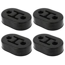 4Pcs Car Exhaust Mount Repair Hanger Bracket Heavy Duty Rubber Replacement Parts - Black - View 2