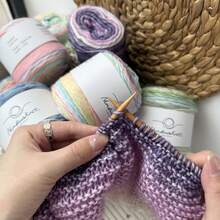 4pcs Colorful Thread+4pcs Scissor Crochet Set, Used For DIY Knitting And Crochet Sweater Scarves, Halloween Decorations, Crochet Supplies, Halloween Decorations, Gift Crochet Sets, Guest Wedding Handmade Gifts, Mother's Day Teacher's Day Gifts - A49 - 查看 2