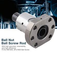 Husillo de bolas con brida de acero para rodamientos de 16 mm con tuerca de bolas para husillo de bolas RM1605 SFU1605 - A - Ver 6