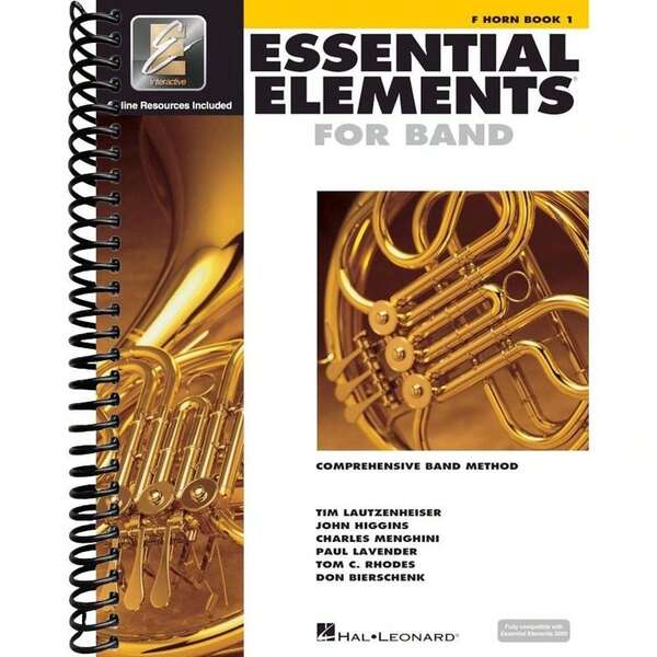 Elementos esenciales para banda - Libro 1 de trompa francesa con EEi | Libro de partituras y método para estudiantes y profesores principiantes | Guía paso a paso para el desarrollo del tono y el ritmo