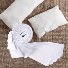 40 pièces/paquet Bandes de tissu de gelée blanche, idéal pour le matelassage. Chaque bande de tissu mesure 2,5" x 19,7", parfait pour les projets de patchwork de couleur unie, d'artisanat et de couture (blanc) - Taille unique - Voir 4