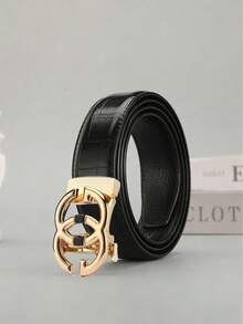 GG Design! Alloy Buckle Men's Belt - Multicolor - View 3