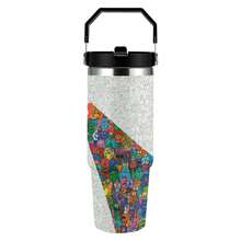 30oz  Happy Stanley Style Tumbler Wrapped Graffiti SGRHO Mug - White - View 6