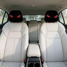 2pcs Red Eye Car Headrest Covers - Fits All Vehicles, Easy Installation - Fun Interior Decor For Male/Female Drivers & Passengers - Durable Fabric With Eye-Catching Print, Car Seat Headrest Protectors - Multicolor - View 12