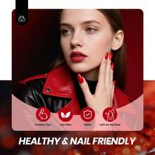 Beetles Nude Gel Nail Polish Set - 6 Colors Nude Pink Brown Neutral Jelly Gel Polish Kit - 6 Colors Luminous Ruby - 查看 5