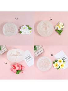 1 khuôn silicon tạo hình hoa tulip, hoa dong riềng, hoa diên vĩ có mùi thơm. - hoa - Xem 1
