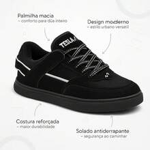 Tesla Coil Unisex Men's And Women's Casual Sneakers, Premium Line, Sporty, Skater-Friendly, Comfortable, Durable, Great Quality, On . - 特斯拉 - 查看 4