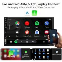 1 Din 7 Inch Bluetooth Touch Screen Car MP5 Player, 12V FM ISO Power Supply, AUX Input, SD Card, USB - Without Steering Wheel Controls and Rearview Camera - View 3