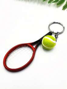 Móc khóa vợt tennis mini giống thật - Món quà hoàn hảo cho người hâm mộ tennis, các cô gái và các cặp đôi. - Nhiều màu - Xem 4