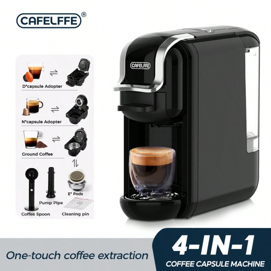 آلة صنع القهوة الكبسولية 4 في 1 من Cafelffe، صانع...