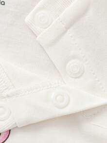 Balabala 女童T恤，柔软纯棉，轻盈透气，可爱日常必备夏季上衣 2026 - 米白 - 查看 6