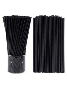 50/100/150/200支装透明柔性塑料吸管，可弯曲伸缩，适用于派对装饰、咖啡和鸡尾酒搅拌，可用于奶昔、冰沙、珍珠奶茶、冰咖啡等，是酒吧、俱乐部、餐厅和家庭使用的理想之选，也是学校用品和返校季的理想选择。 - 彩色 - 查看 1