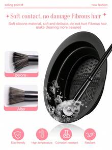 Bộ dụng cụ trang điểm 42 món bao gồm: Bộ 24 cọ trang điểm + 1 túi đựng mỹ phẩm và đồ dùng cá nhân đa năng có khóa kéo chống thấm nước + 1 băng đô cài tóc + 1 dụng cụ vệ sinh cọ trang điểm + 2 dây đeo chậu rửa tay + 4 bông mút trang điểm + 4 bông mút trang điểm mini + 4 bông phấn phủ mini + 1 dụng cụ uốn mi, tất cả trong một & thân thiện với người mới bắt đầu | Sẵn sàng mang theo du lịch & thích hợp làm quà tặng | Hoàn hảo cho người mới bắt đầu/phụ nữ. - Nhiều màu - Xem 6