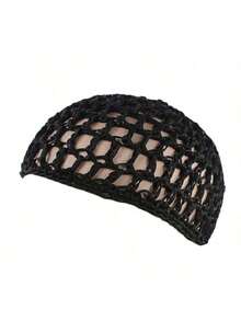 1pc Women's Elastic Breathable Mesh Crochet Hair Net Cap, Hair Accessory For Sleeping,Summer,Beach,Hat,Holiday,Travel - Multicolor - View 10