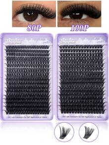 Bộ 720 sợi mi giả D-Curl, bao gồm 10P+20P/30P+40P/ 50P+60P/80P+100P - Làm thủ công, mi giả D-Curl chất lượng cao, độ cong tự nhiên, bộ mi có thể tùy chỉnh - Có thể tái sử dụng, nhẹ và dễ sử dụng, nối mi, mi tự nhiên, nối mi dày, bộ mi giả - Xem 14