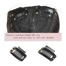 Tóc giả mái xéo bằng sợi tổng hợp, kiểu dáng châu Âu và Mỹ dành cho nữ, với phần mái bằng sợi chịu nhiệt cao. - Nhiều màu - Xem 3