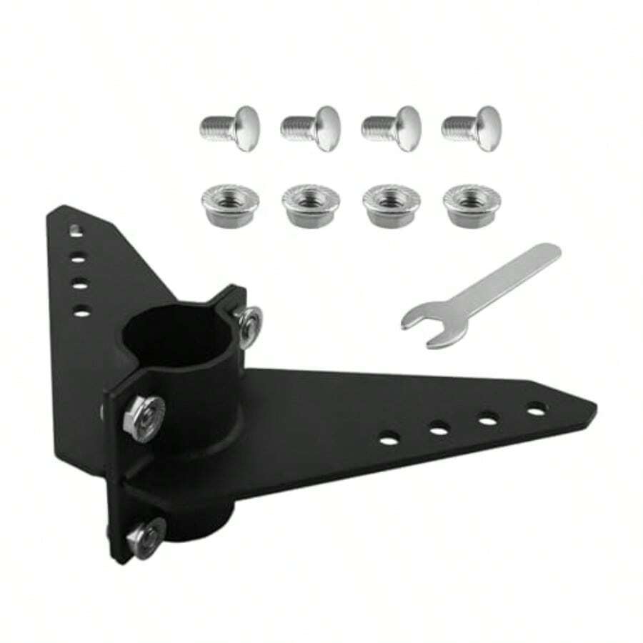 Triángulo de dirección de motor de arrastre para kayak Newport NK-180S kit de dirección de aluminio recubierto de poo negro para motor marino y kayak - como en la foto - Ver 1