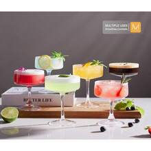 Bộ ly Martini và Cocktail hình xe thể thao có gờ, trọng lượng khoảng 67,5g (10 Oz), thích hợp cho rượu vang, sâm panh, tiệc tùng và sử dụng tại nhà. - Xem 6