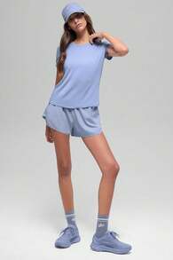 Alo Yoga Alo Match Point Short True To Size Women's Winter Frost W6334r - 藏蓝色 - 查看 6