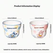 Bộ 2 cốc sứ Disney, cốc Stitch dễ thương, cốc chịu nhiệt đựng sữa/cà phê, thích hợp làm quà tặng cho gia đình, tiệc âm nhạc, Ngày của Mẹ, Ngày Nhà giáo. - Nhiều màu - Xem 8