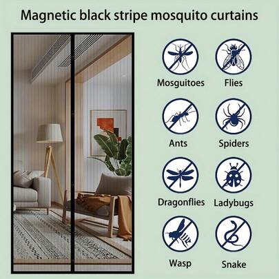 Breathable Anti-Insect Mosquito Net Curtain, High-End Magnetic Mesh Door, Home Bedroom Privacy Divider, Ideal For Outdoor Camping
