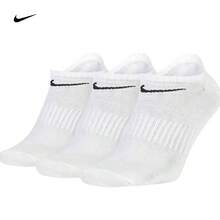 Nike 快乾舒適男女款船襪，黑白配色夏季透氣短襪 3 入組，適用運動、休閒、跑步 SX7678-100 SX7678-010 - 白色襪子SX7678-100 - 查看 5