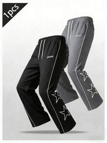 Pantalones casuales para hombres para primavera y verano, pantalones ligeros y de viaje con bordados de moda, pantalones cómodos y de uso diario - Negro - Ver 7