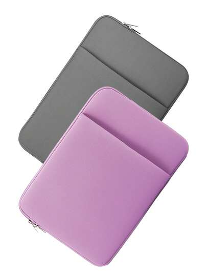 1 pieza Funda de portátil casual de unicolor, se adapta a portátiles de 11.6/12.5/13.3/14/15.4/15.6/16/17 pulgadas, compatible con Huawei/Apple/HP/Hasee