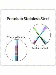 1件不锈钢双头烟斗勺，钛合金双头烟斗清洁工具，蜡雕工具，配件，独特礼品 - 煙鬥勺 - 查看 3