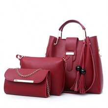 Juegos de bolsos para mujer - Rojo - Ver 8