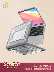 Ốp lưng D8, ốp lưng PC TPU, ốp laptop nữ dễ thương, bảo vệ mỏng nhẹ, chống trầy xước, chống bám vân tay, trong suốt mờ, kiểu dáng thời trang, tương thích với MacBook Air 13 13.6 inch, M1 M2 M3 Air Case, A2681 A3113 A2337 A1932 A1466. - Xem 13