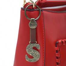 Metal Keychain With Engraved Initial And  Calendar - Handmade Gift Of Mexican Heritage - 字母 S - 查看 6