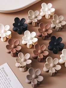20/30/40pcs Matte Finish Flower Hair Clips, Non-Slip Daisy Hair Clips, Cute Mini Flower Hair Clips For Girls, Suitable For Fine Hair, Mixed Adorable Hair Accessories - Multicolor - View 5