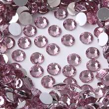3-5 mm gnistrande kvalitet klara ädelstenar utan hotfix-hartsstrass platta kristaller stenstrassglitter för 3D-nagelplagg bröllop - 3mm 3000st - Visa 6