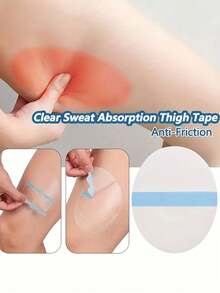 20 miếng bảo vệ đùi chống ma sát, miếng dán vô hình thân thiện với da, ngăn ngừa ma sát mà không lộ ra ngoài, được đeo bên dưới đồ lót. - trắng - Xem 11