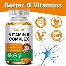 Vitamin B Supplement - Contains Multiple B Vitamins - Supports Energy And Metabolism, Immune System And Nervous System Health - 120 Softgels - 1 Bottle - View 8