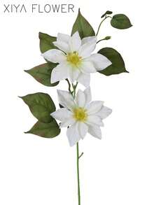 1pc Artificial Clematis Florida,Light Purple, Blue, White,Suitable For Wedding Season, Graduation Gift, Mother's Day Decor,Candlelight Dinner Decor,Valentine's Day Decor,Spring/Summer Decor, All Season Decor,Ideal For DIY Floral & Brewing Props - Multicolor - View 15