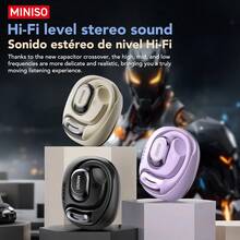 Miniso Tai nghe dịch thuật AI MS156 Saymi có khả năng chống nước, hỗ trợ khoảng 150 ngôn ngữ và kết nối không dây Bluetooth 6.0. Thích hợp cho công việc, học tập, du lịch và làm quà tặng sinh nhật. - Xem 3