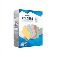 Paquete Folders Carta Color Verde Fortec 175 Gr Pack 25 Piezas Resistentes Para Archivo Oficina Escuela Documentos - Ver 6