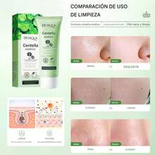 Limpiador facial calmante con centella asiática, control de la grasa, antiacné, limpieza profunda de poros, hidratante facial, - Limpieza profunda - Ver 1