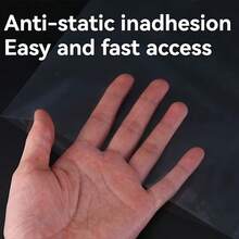 10个/50个/100个装 11孔透明A4塑料文件夹，A4活页袋，白色内页收纳袋，保护膜封套，文件袋，文件保护套，带打孔，经久耐用且可堆叠，适用于办公室整理，兼容多种文件保护套，提升工作空间美观度和工作效率，桌面文件收纳盒 - 11孔透明文件袋 - 查看 5