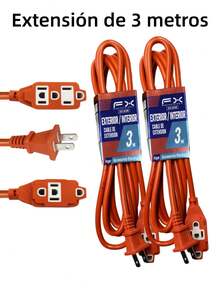 Cable de extensión doméstico de 15 m, cable de extensión de alimentación con enchufe, 3 tomas, adecuado para herramientas eléctricas pesadas y viajes - Tipo de Enchufe A USA (110-127V) - Ver 29